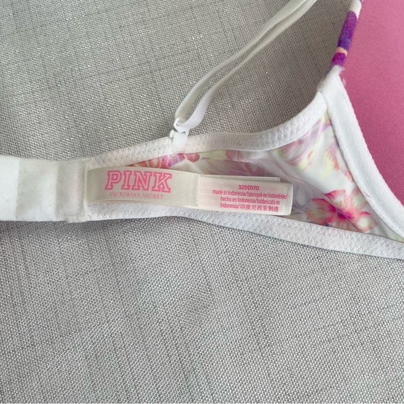 PINK By Victoria's Secret Floral Everyday Lightly Lined Bra In Floral Fun, 32D - Picture 4 of 8